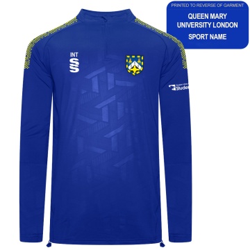 QMU - Impact 1/4 Zip Performance Top - Royal - Unisex Fit