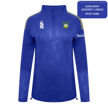 QMU - Impact 1/4 Zip Performance Top - Royal - Women's Fit
