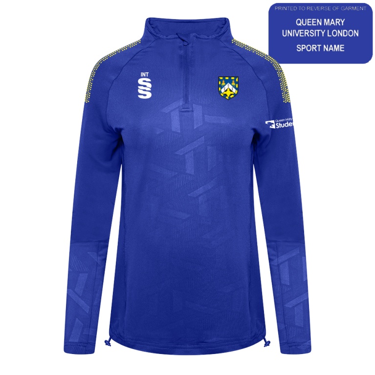 QMU - Impact 1/4 Zip Performance Top - Royal - Women's Fit