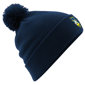 QMU - Bobble Hat - Navy