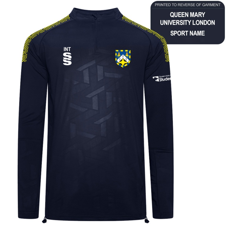 QMU - Impact 1/4 Zip Performance Top - Navy - Unisex Fit